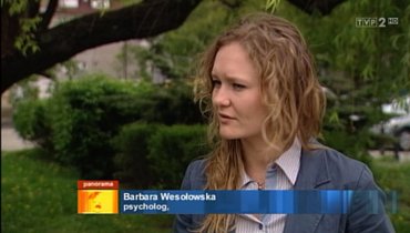 Psycholog Barbara Wesołowska-Budka w Panoramie TVP